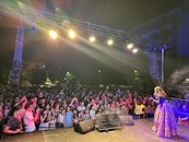 Sport sotto le stelle, Cristina D'Avena durante lo show